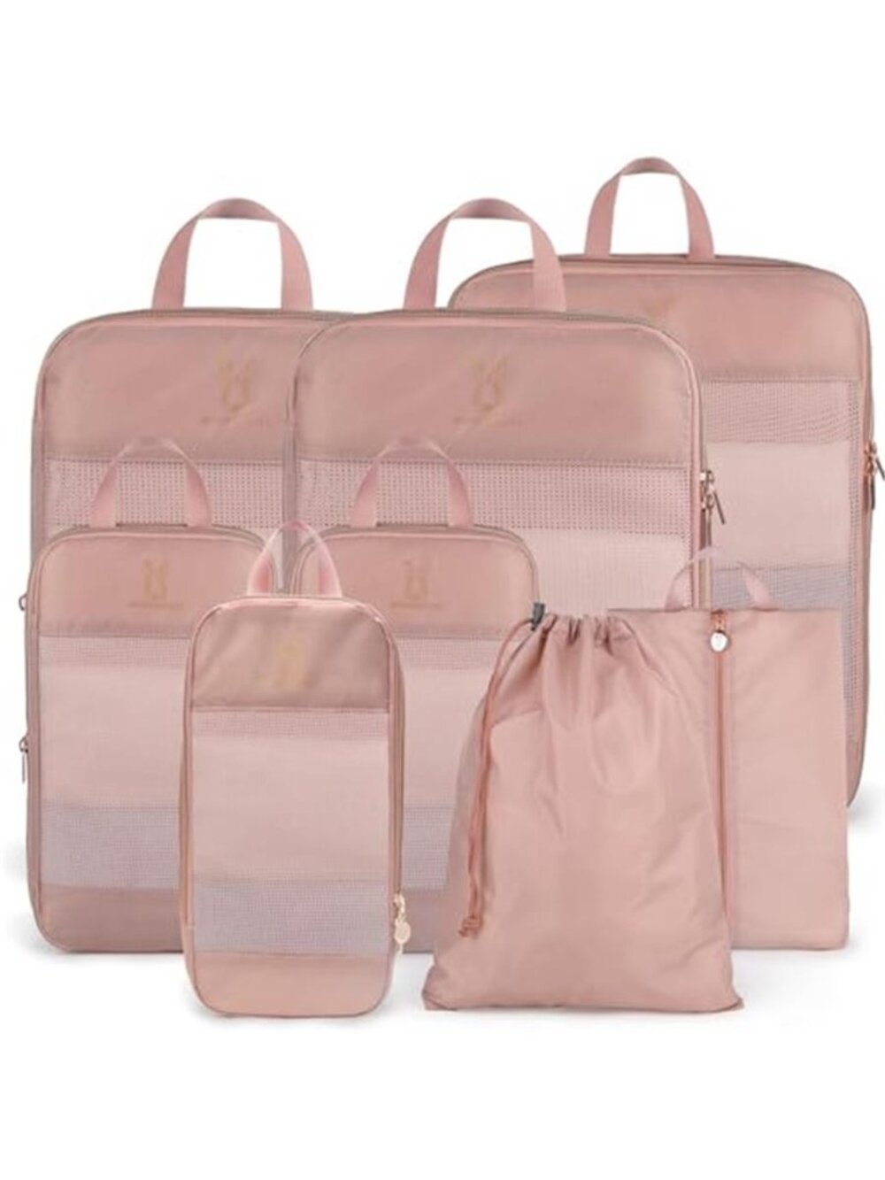 Compression Packing Cubes Expandable Travel Organizer Luggage Cube Set